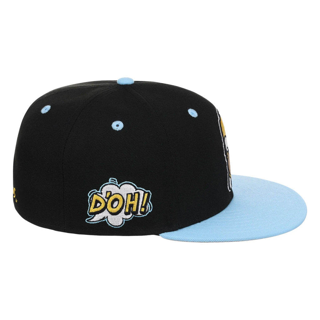 Lids Hat Drop The Simpsons Fitted Collection Merch Homer Snapback Hat Embroidered Brother Gifts - Image 2