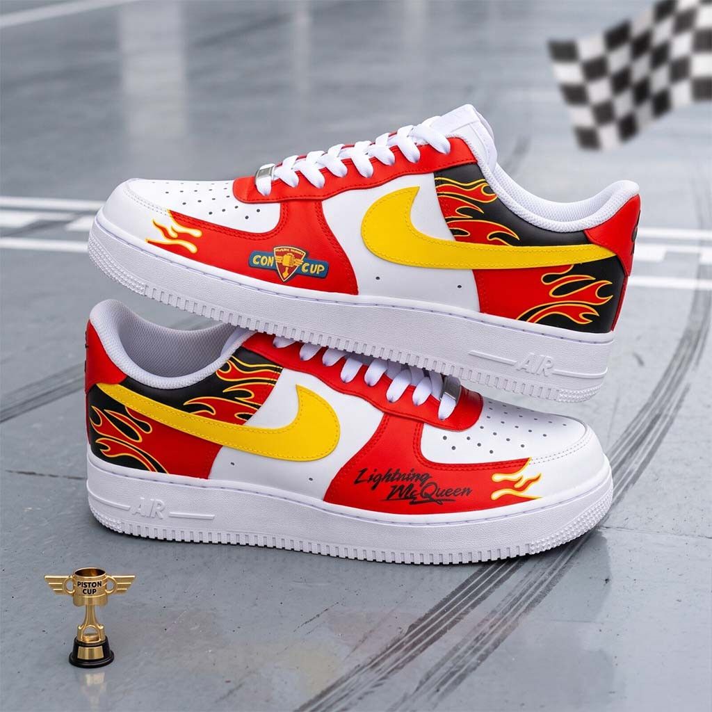 Lightning McQueen Sneakers Disney Pixar Cars 20Th Anniversary Shoes Cars Merch Cartoon Fan Gift