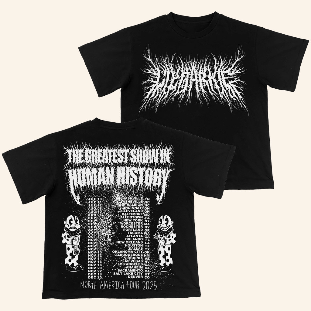 Lil Darkie Merch Tour Death Metal Black T-Shirt Gifts For Rap Lovers
