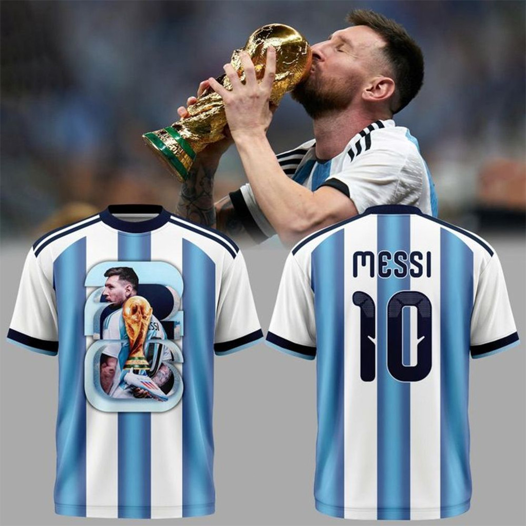 Lionel Messi #10 Argentina World Cup 2026 Jersey Lionel Messi Merch Gift For Football Fans