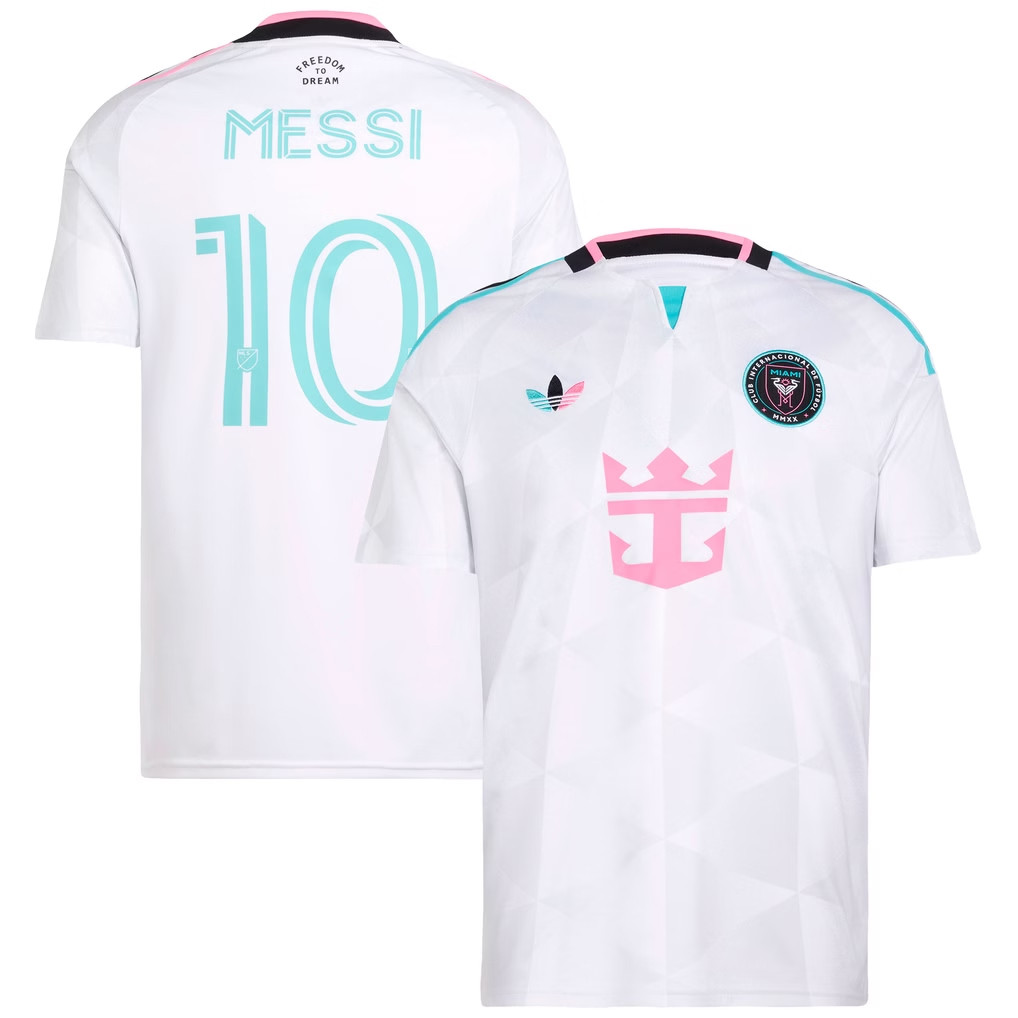 Lionel Messi Jersey Shirt White Inter Miami CF Merch 2026 Third Jersey #10 Messi Merch Fan Gift