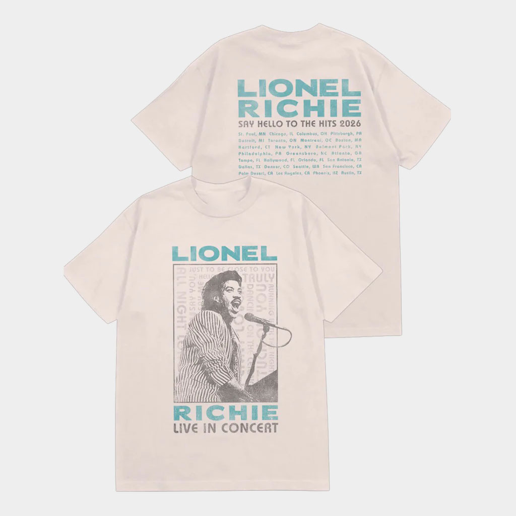 Lionel Richie Merch 2026 Live In Concert T-Shirt Say Hello To The Hits Shirt Gift For Music Fan