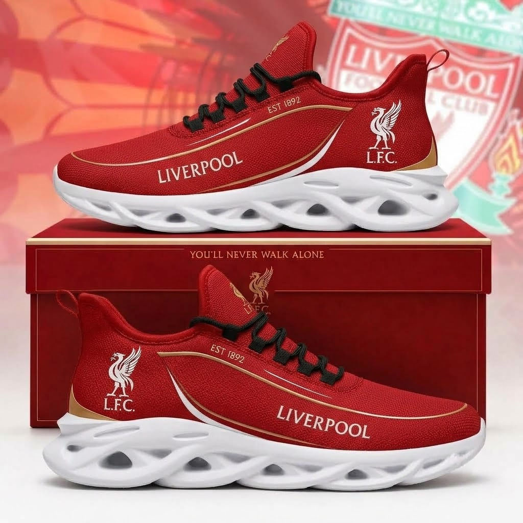 Liverpool FC 2026 Shoes Sneakers LFC Merch Best Gifts For Football Lovers