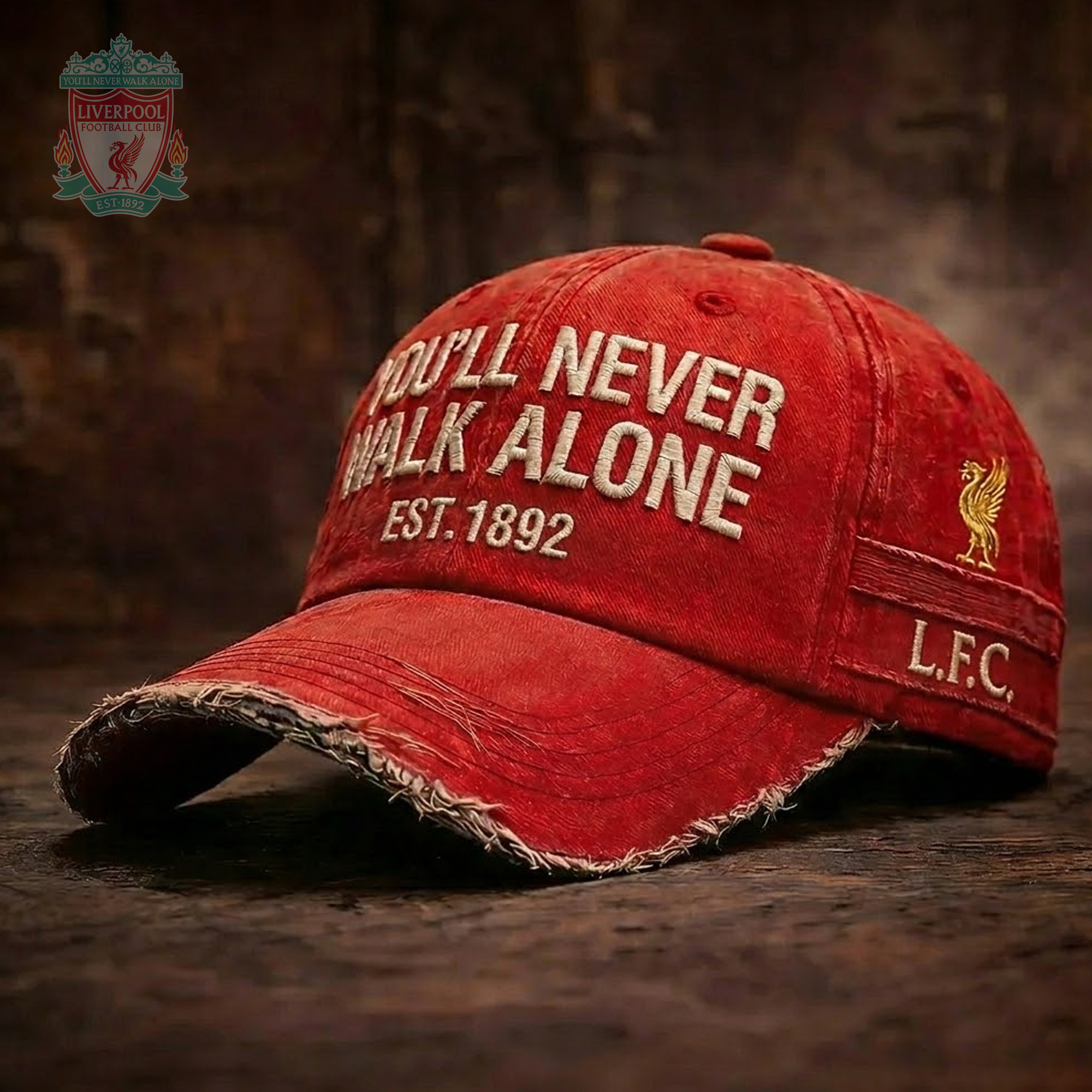 Liverpool FC Merch You'll Never Walk Alone Est 1892 Hat LFC Merchandise Gifts For Football Fans