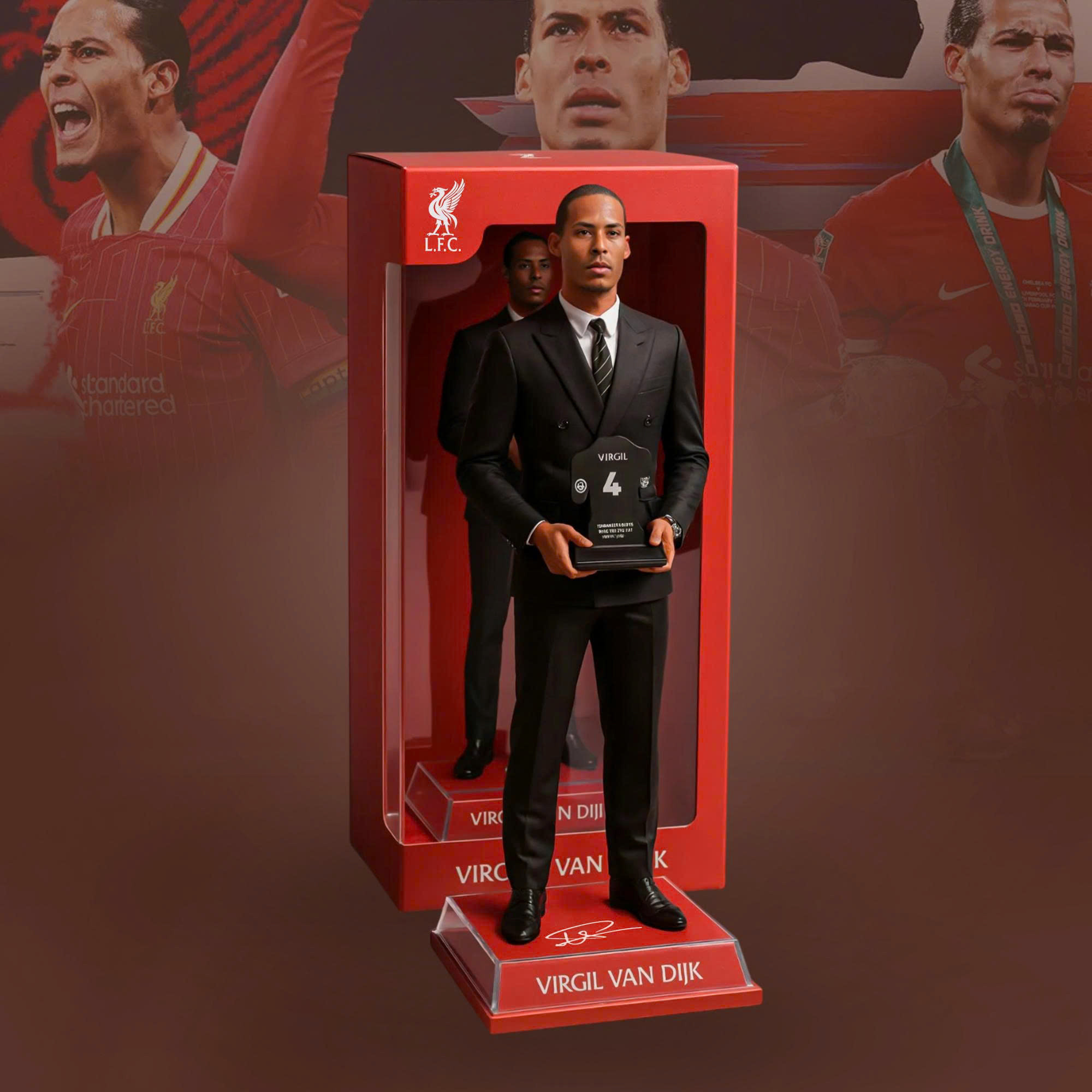 Liverpool FC Virgil Van Dijk Wearing Suit Acrylic Plaque 2026 Liverpool FC Merch Fan Gifts