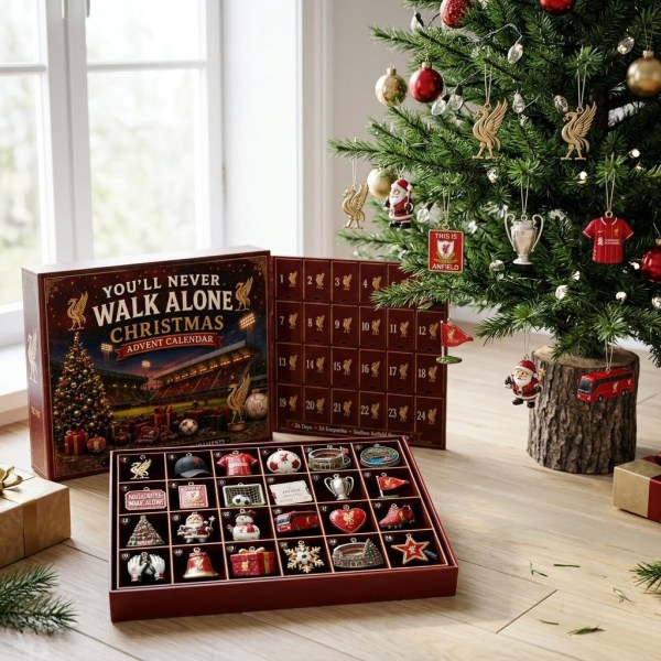 Liverpool You'll Never Walk Alone Football Christmas Advent Calendar Liverpool FC Merch Gifts - Image 2