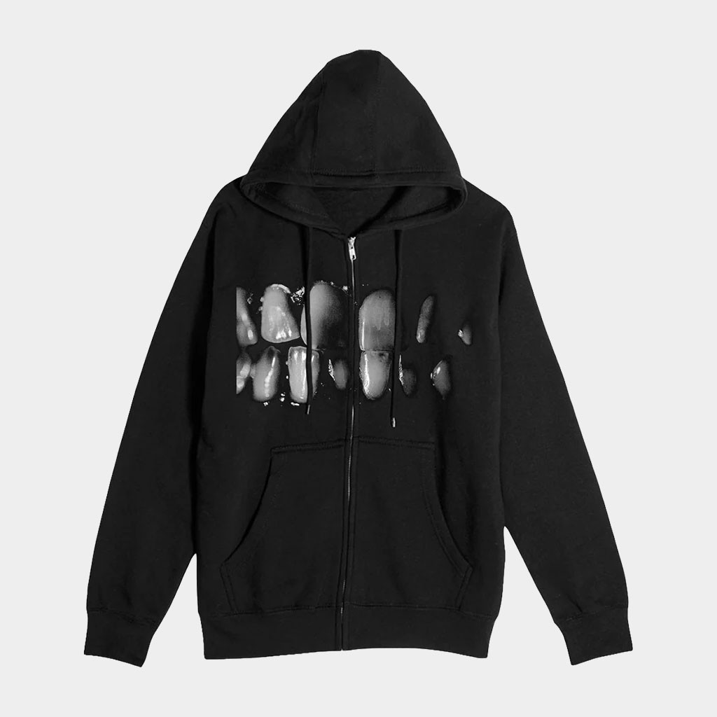 Loathe Merch 2026 Teeth Zip Hoodie Loathe Band Merch Gifts For Brothers