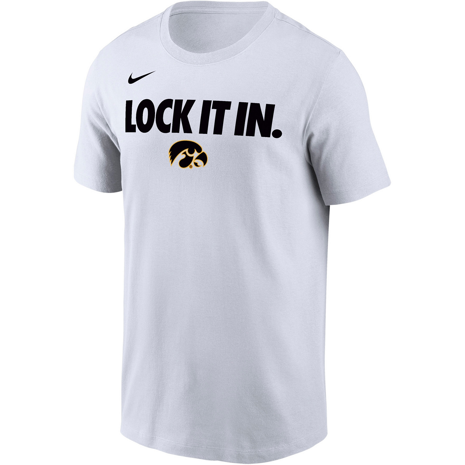 Lock It In March Madness Shirt 2026 Iowa Hawkeyes Lock It In White Shirt Fan Merch Gifts