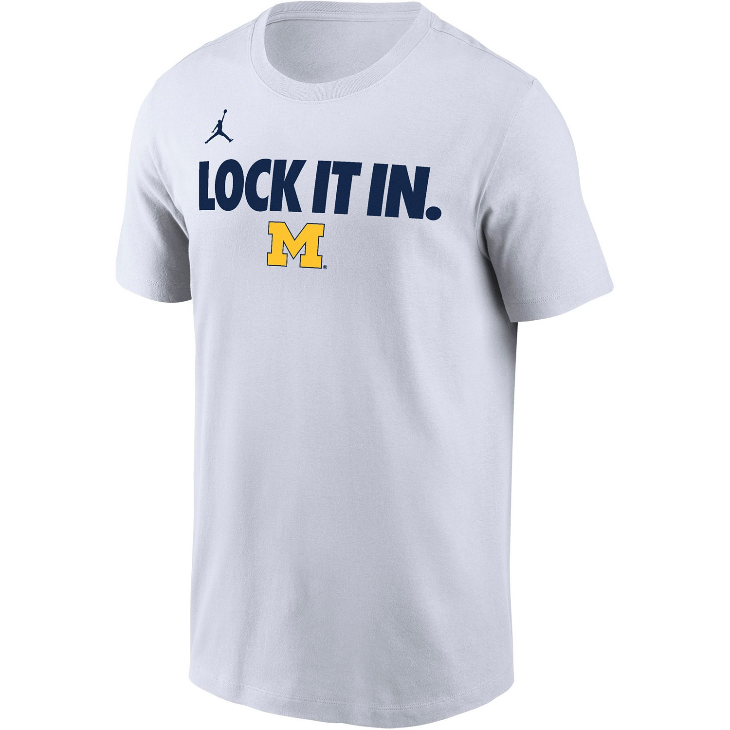 Lock It In March Madness Shirt 2026 Michigan Wolverines Lock It In White Shirt Wolverines Merch
