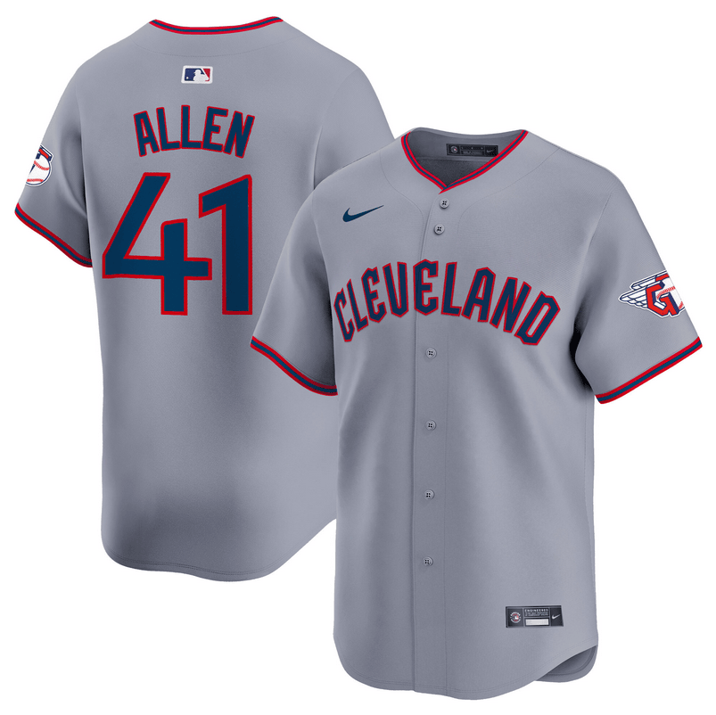 Logan Allen Cleveland Guardians 2025 Vapor Premier Limited Jersey - Gray