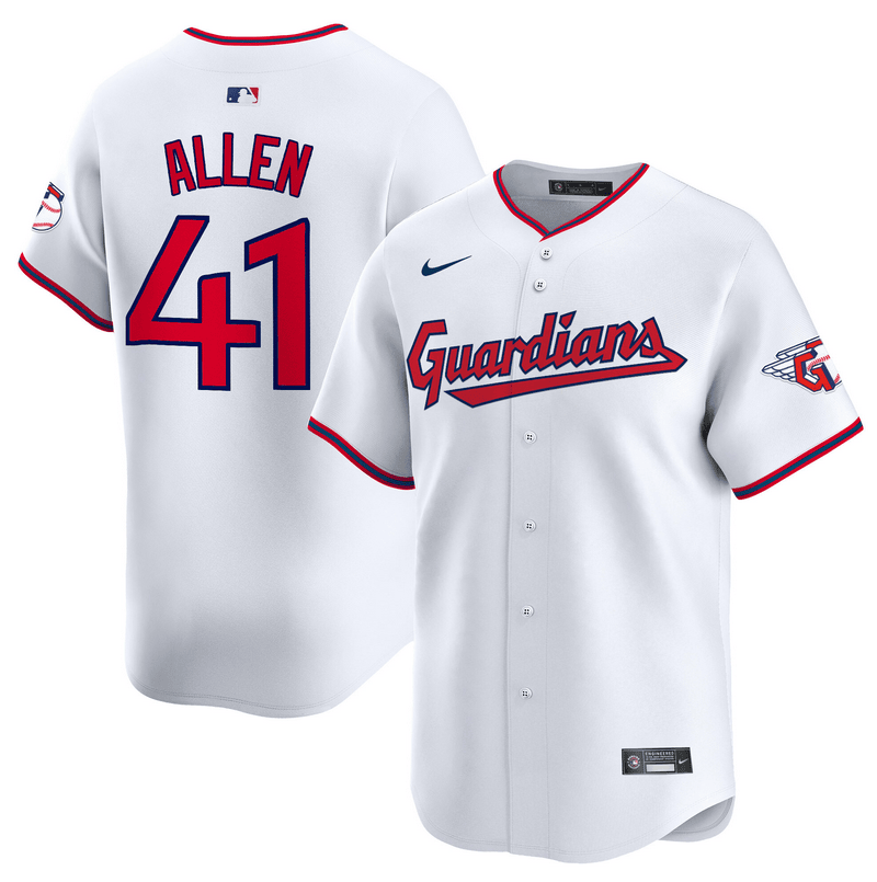 Logan Allen Cleveland Guardians 2025 Vapor Premier Limited Jersey - White