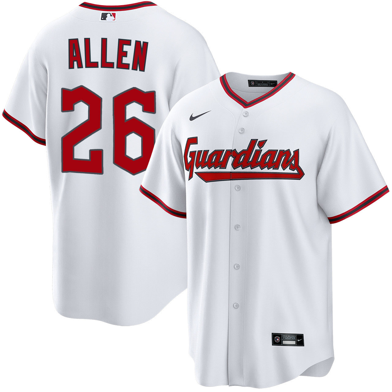 Logan Allen Cleveland Guardians 2026 Home Jersey - White