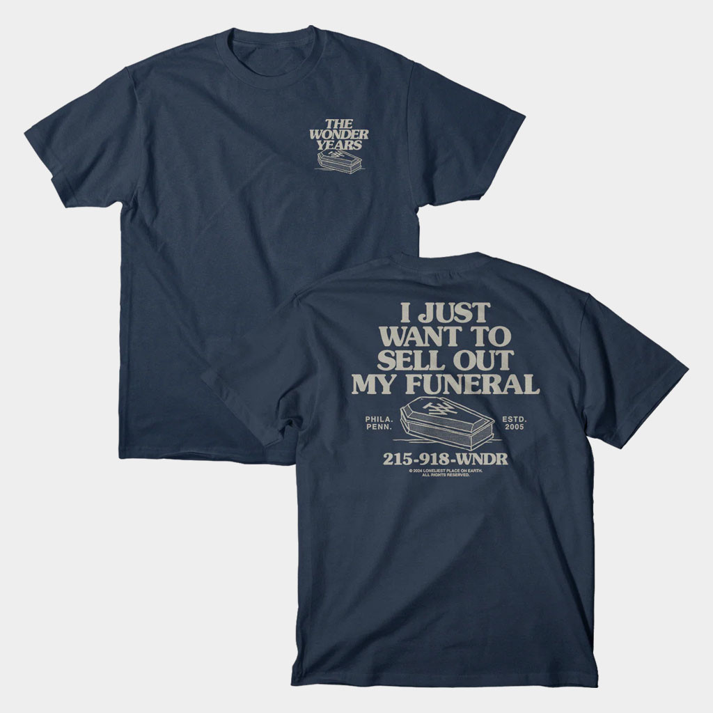 Loneliest Place On Earth Merch 2026 The Wonder Years Sell Out Dark T-Shirt Gifts For Boyfriend