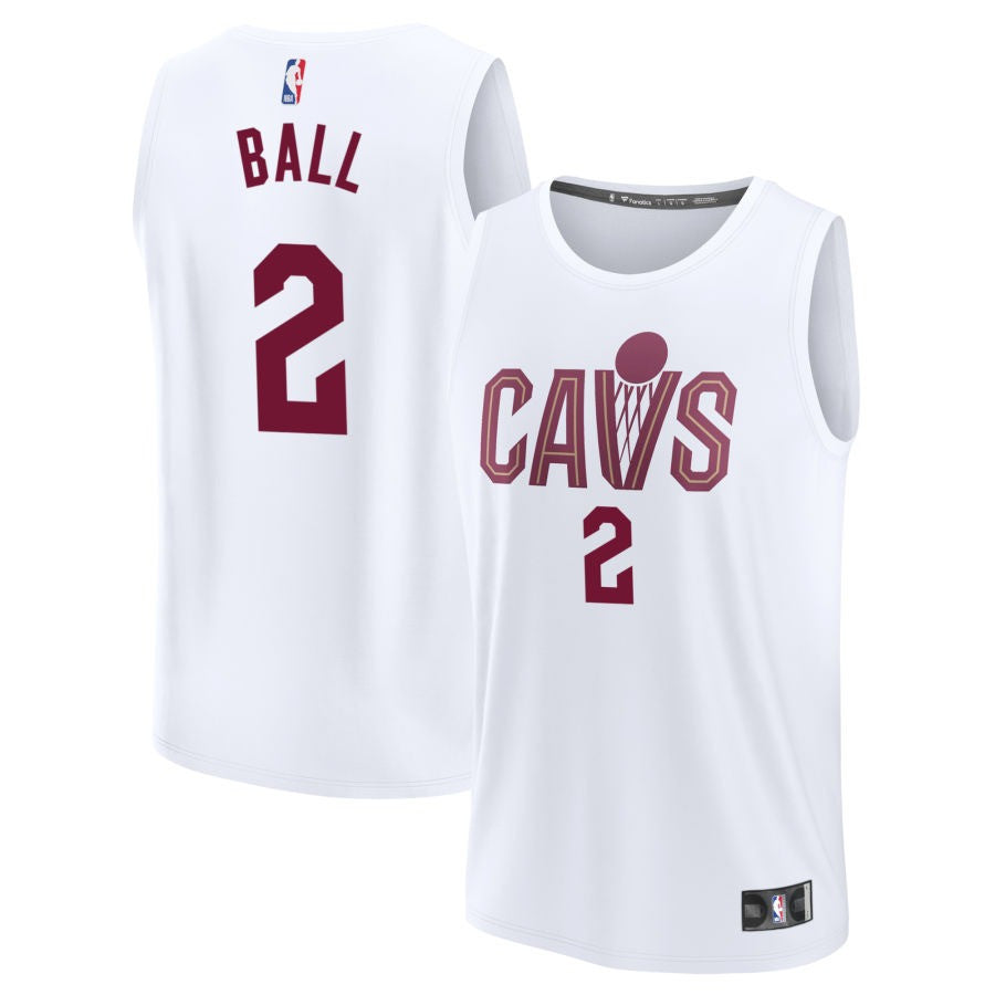 Lonzo Ball Cleveland Cavaliers 2025 Association Edition Fast Break Jersey - White 1 Lonzo Ball Cleveland Cavaliers 2025 Association Edition Fast Break Jersey - White
