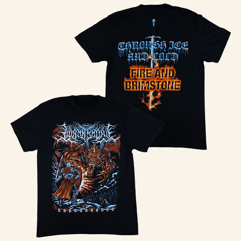 Lorna Shore Merch 2025 Edgarzilla Fire And Brimstone T-Shirt Good Christmas Gifts For Men