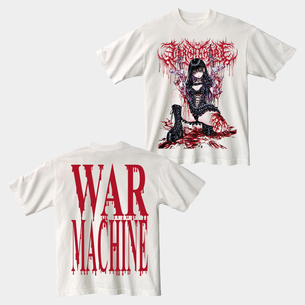 Lorna Shore Merch 2026 Anime Gun Shirt War Machine T-Shirt Gift For Band Fans