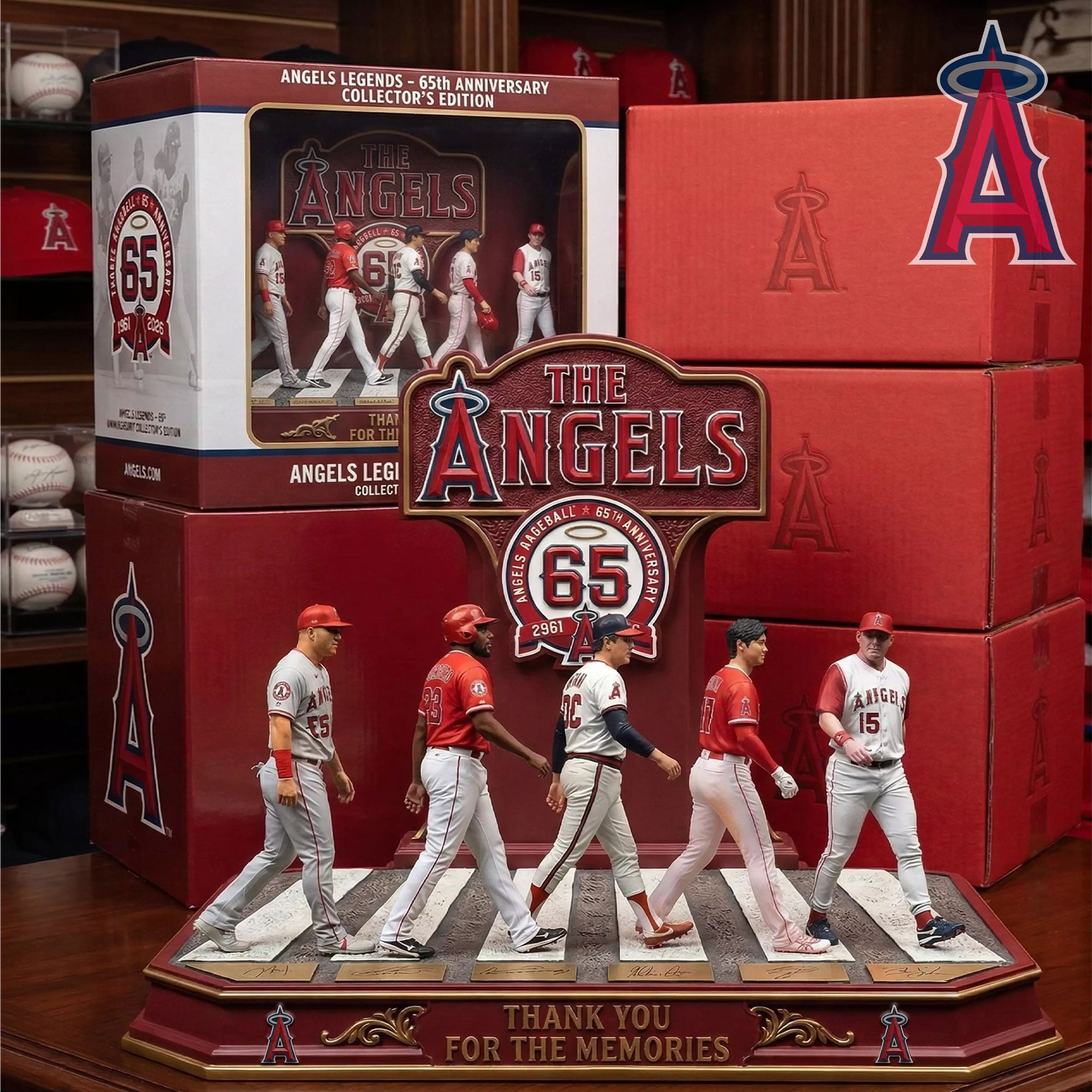 Los Angeles Angels 65th Anniversary Legends Acrylic Plaque 2026 LA Angels Merch Baseball Gifts