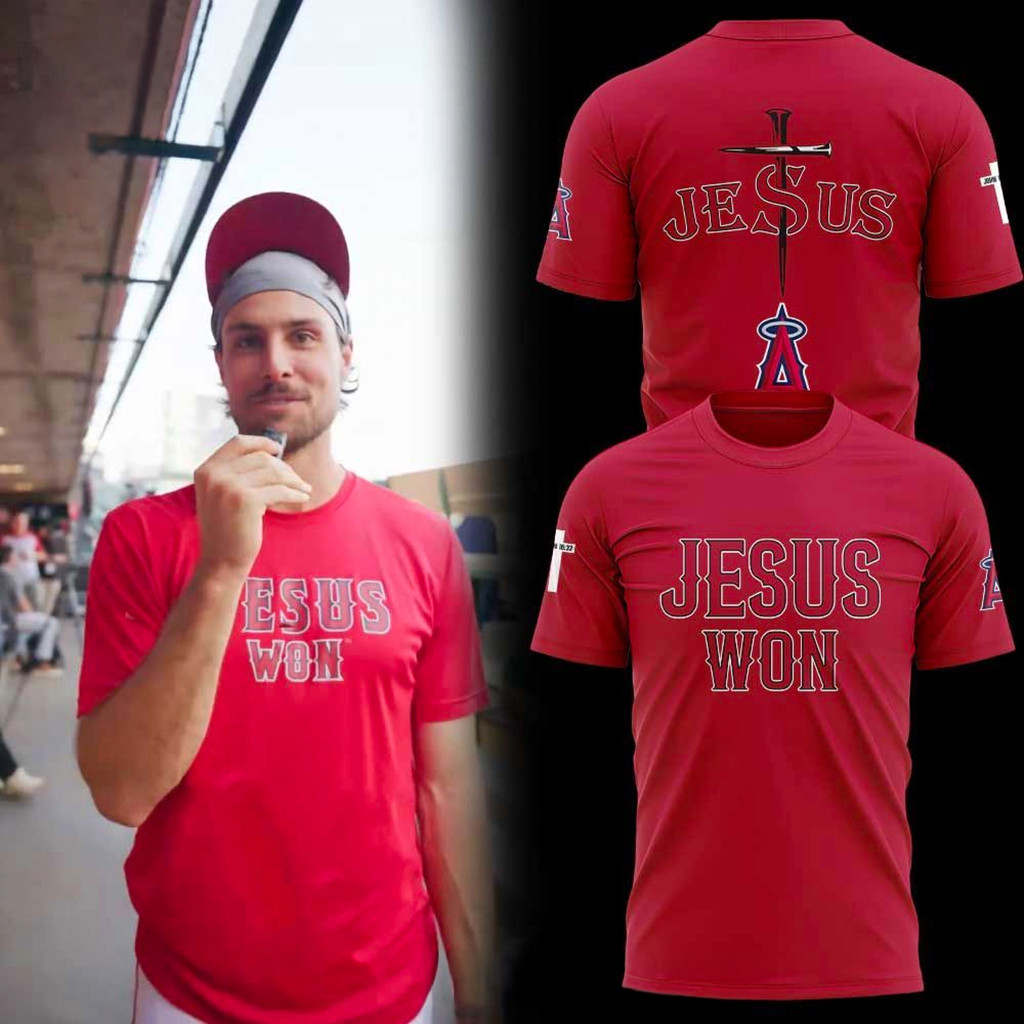Los Angeles Angels Jesus Won 2026 T-Shirt LA Angels Merch Present For Baseball Lovers