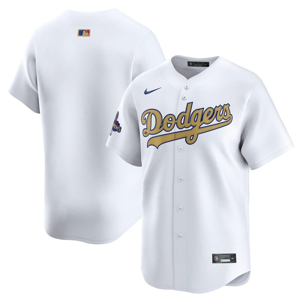 Los Angeles Dodgers 2025 Gold Collection Limited Jersey - White