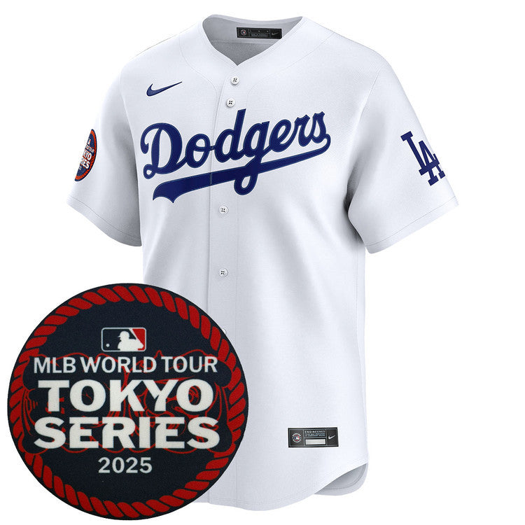 Los Angeles Dodgers 2025 Home Tokyo Series Jersey - White