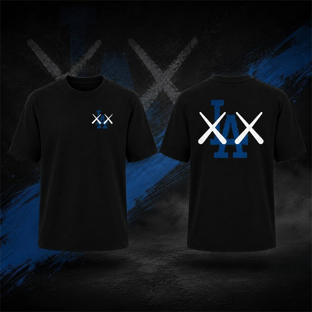 Los Angeles Dodgers Kaws Xx Collaboration T-Shirt LA Dodgers Merch 2026 Gift For Baseball Fans
