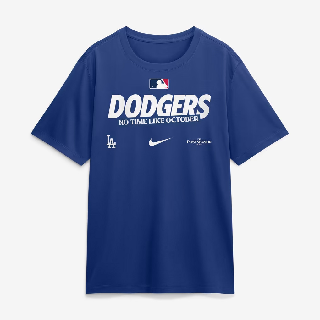 Los Angeles Dodgers Merch 2026 LA Dodgers MLB Postseason Collection Legend T-Shirt Royal
