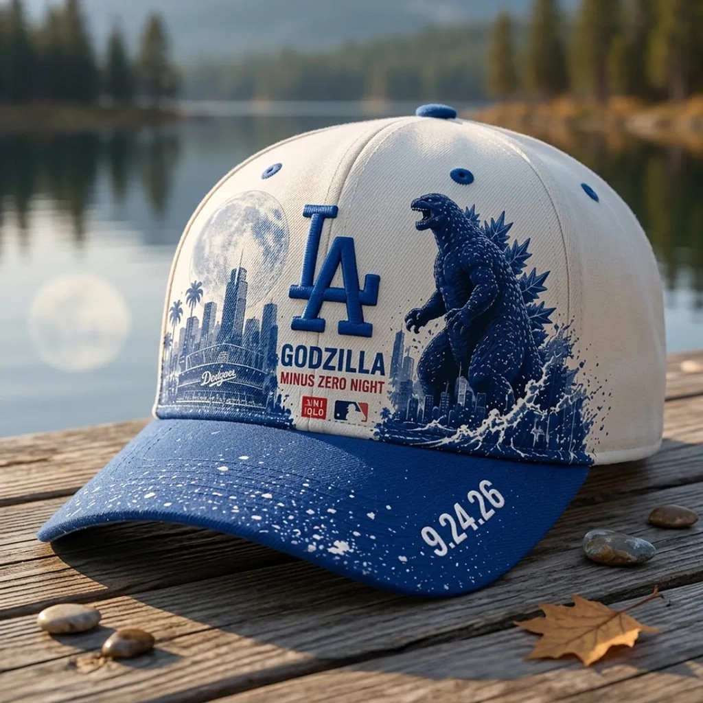 Los Angeles Dodgers X Godzilla 2026 Minus Zero Night Hat LA Dodgers Merch Gift For Brothers