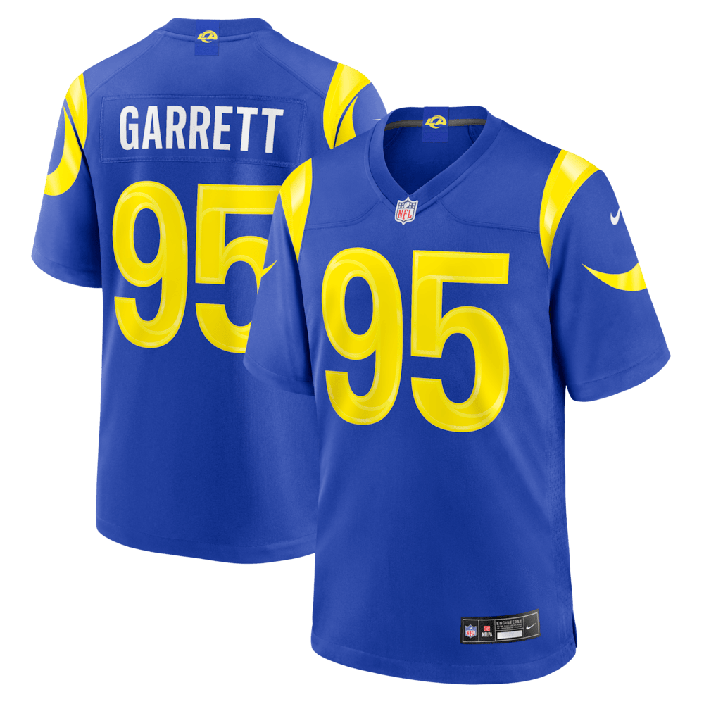 Los Angeles Rams Merch - Men's Myles Garrett Royal Game Jersey - Football Enthusiast Gifts