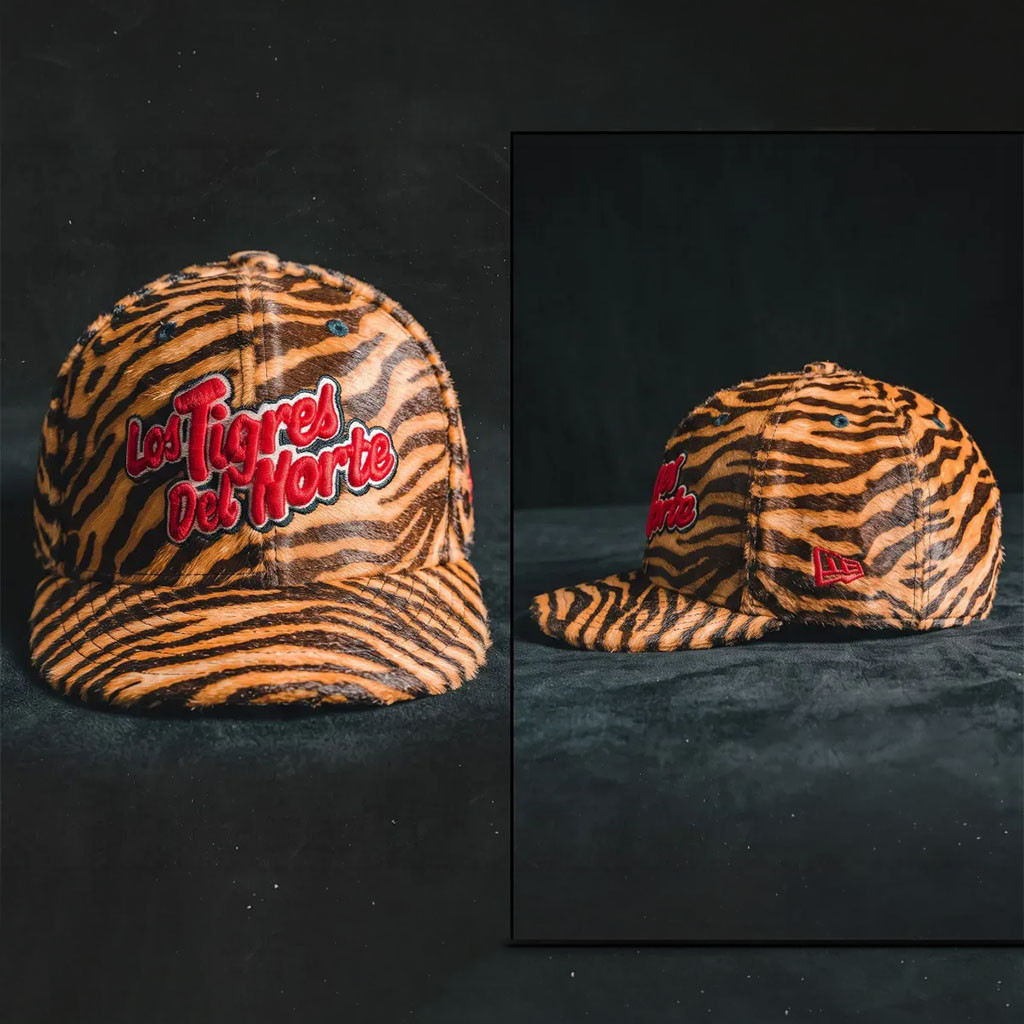Los Tigres Del Norte Mexico Hat Tiger Stripe Faux Fur Baseball Cap Los Tigres Del Norte Merch