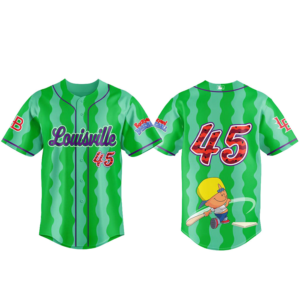 Louisville Bats X Backyard Baseball Night Celebration 2026 Jersey Louisville Bats Merch Gifts