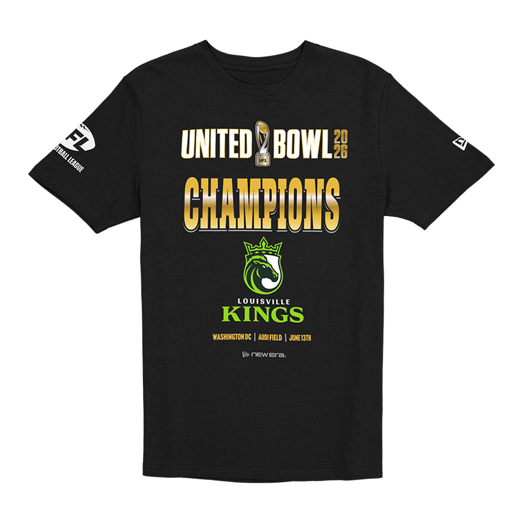 Louisville Kings 2026 Champions Merch Louisville Kings Champions Locker Room T-Shirt Fan Merch