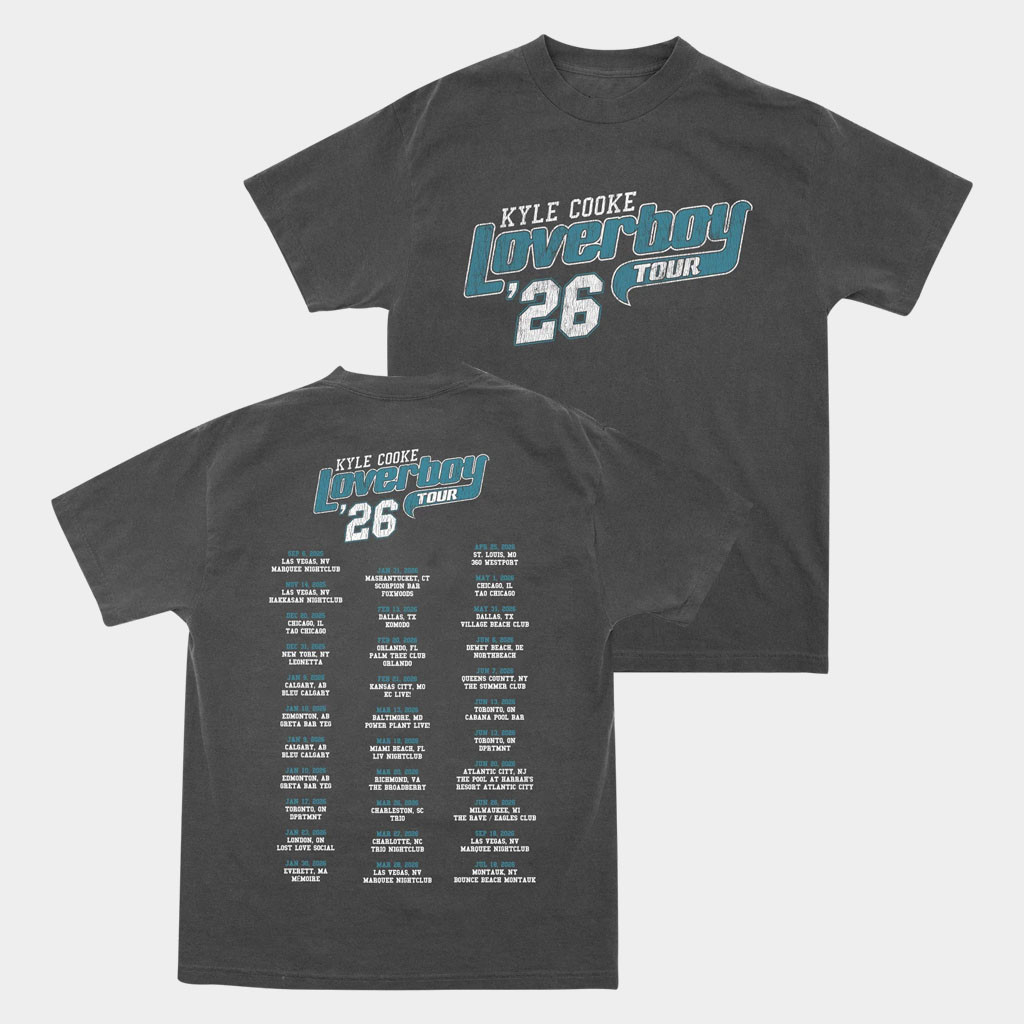 Loverboy Merch 2026 DJ Kyle Cooke Tour '26 T-Shirt Kyle Cooke Merch Best Gift For Fans