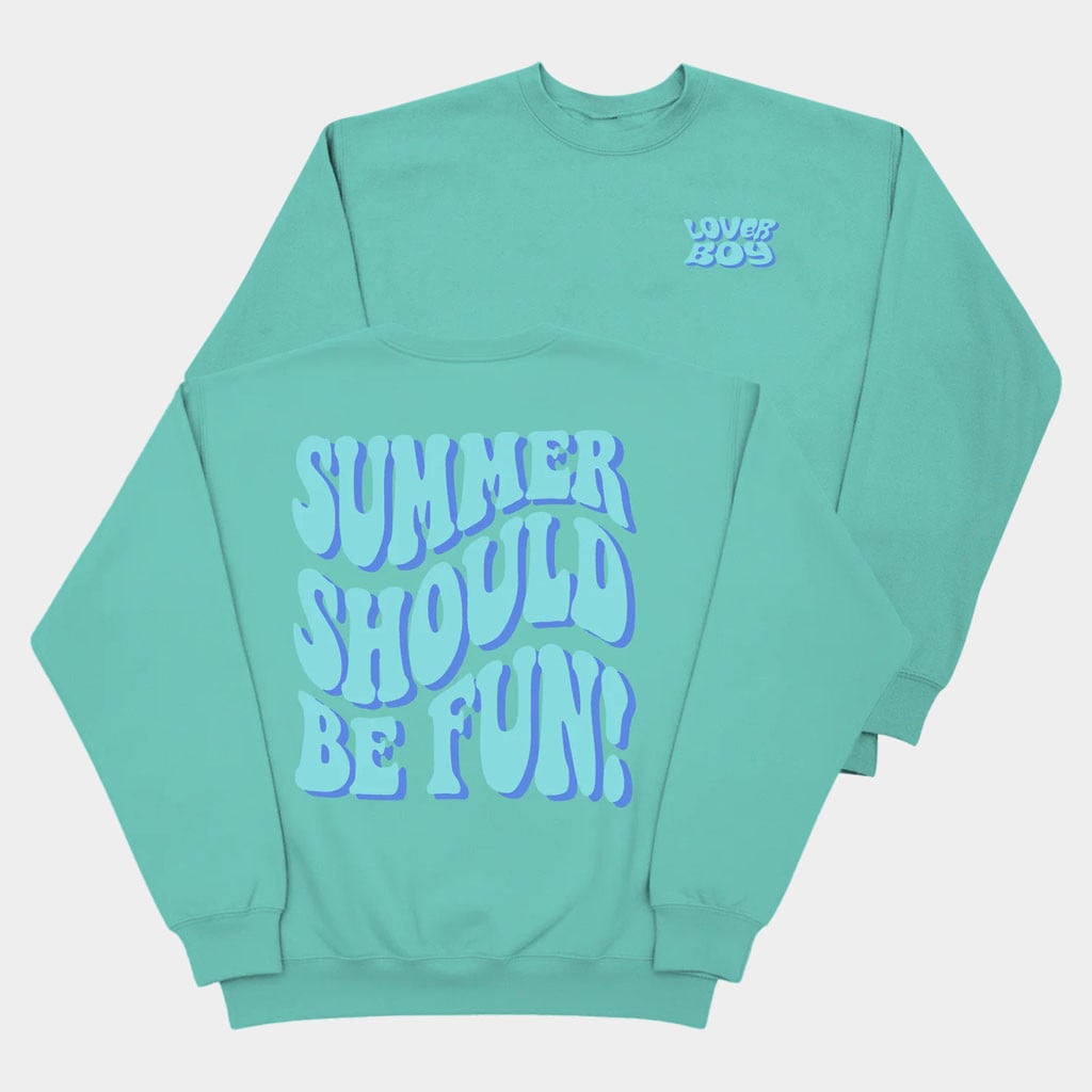 Loverboy Merch 2026 Summer Should Be Fun Crewneck Loverboy Sweatshirt Gifts For Friends