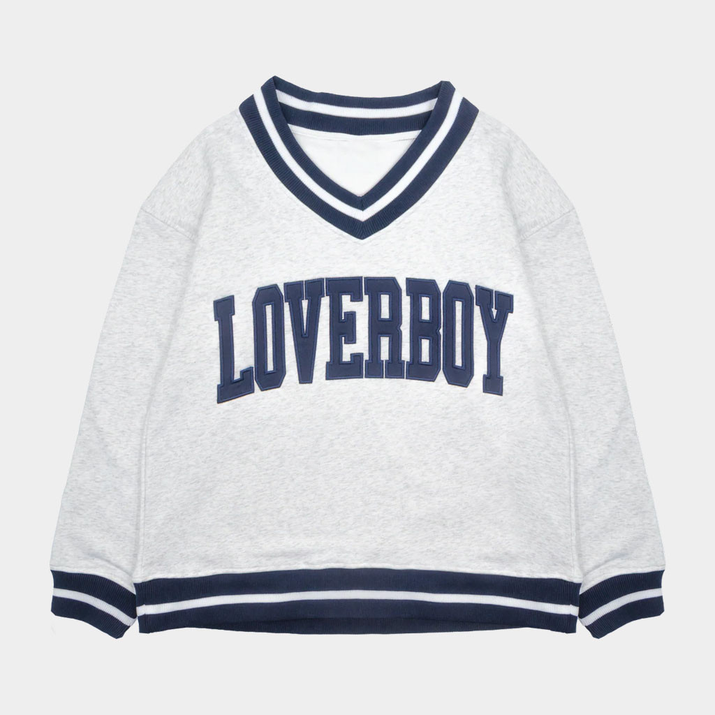 Loverboy Merch 2026 The Loverboy Varsity V-Neck Sweater Gift For Friends