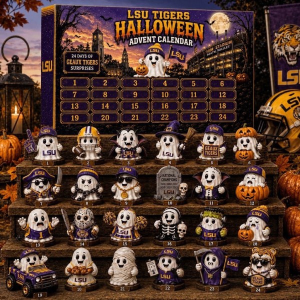 LSU Tigers Halloween Advent 2026 Calendar LSU Tigers Merch Halloween Gifts For Fans - Image 2
