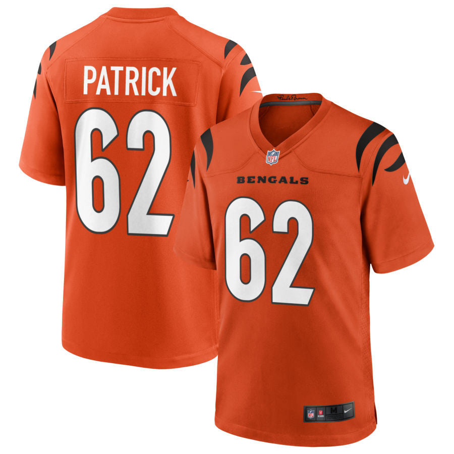 Lucas Patrick Cincinnati Bengals 2025 Alternate Game Jersey - Orange