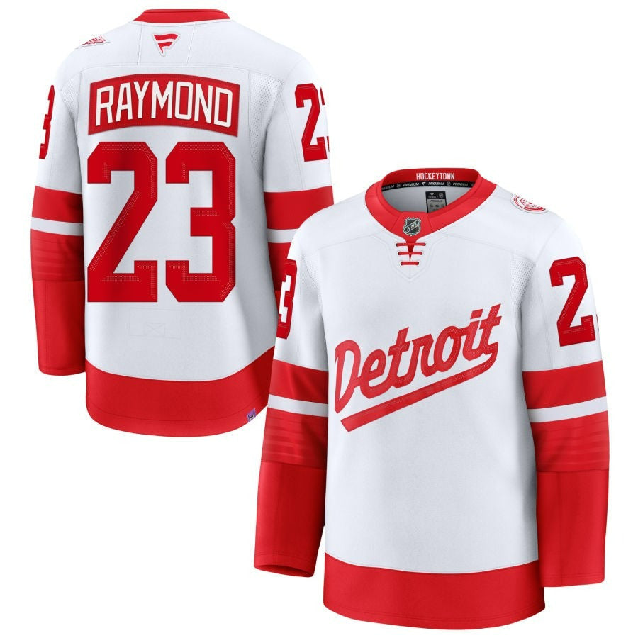Lucas Raymond Detroit Red Wings 2025 NHL Stadium Series Premium Pick-A-Player White Jersey 1 Lucas Raymond Detroit Red Wings 2025 NHL Stadium Series Premium Pick-A-Player White Jersey