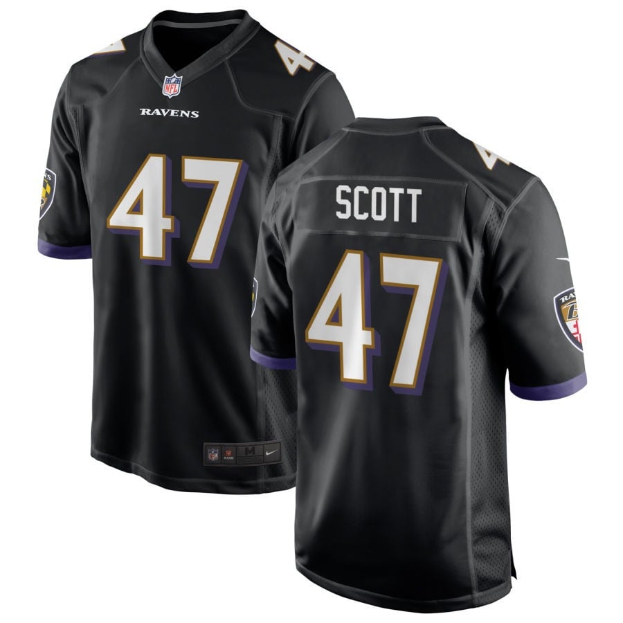 Lucas Scott Baltimore Ravens 2025 Alternate Game Jersey - Black
