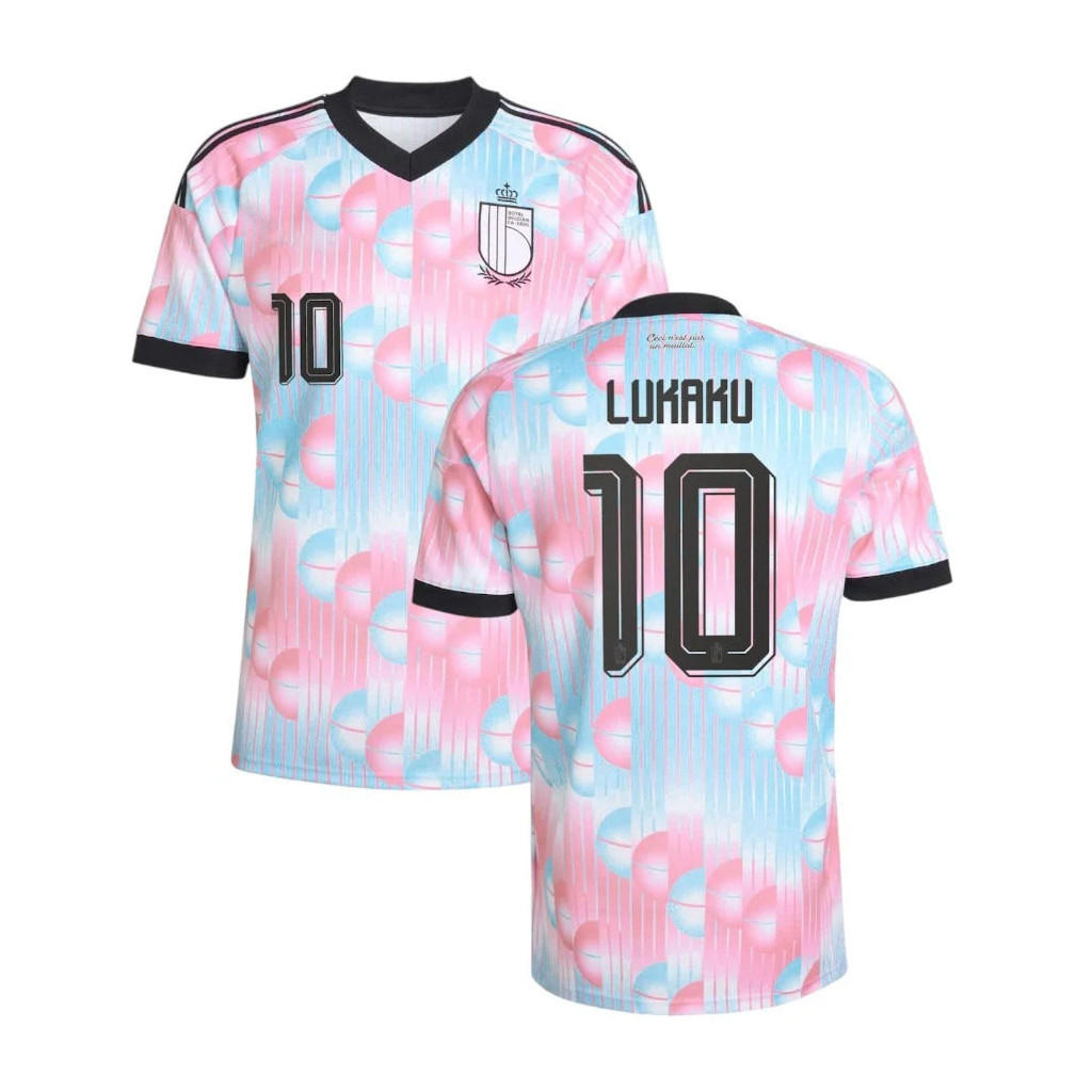 Lukaku #1 Belgium Away Jersey Belgium World Cup 2026 Merch National Team FIFA Game Day Apparel