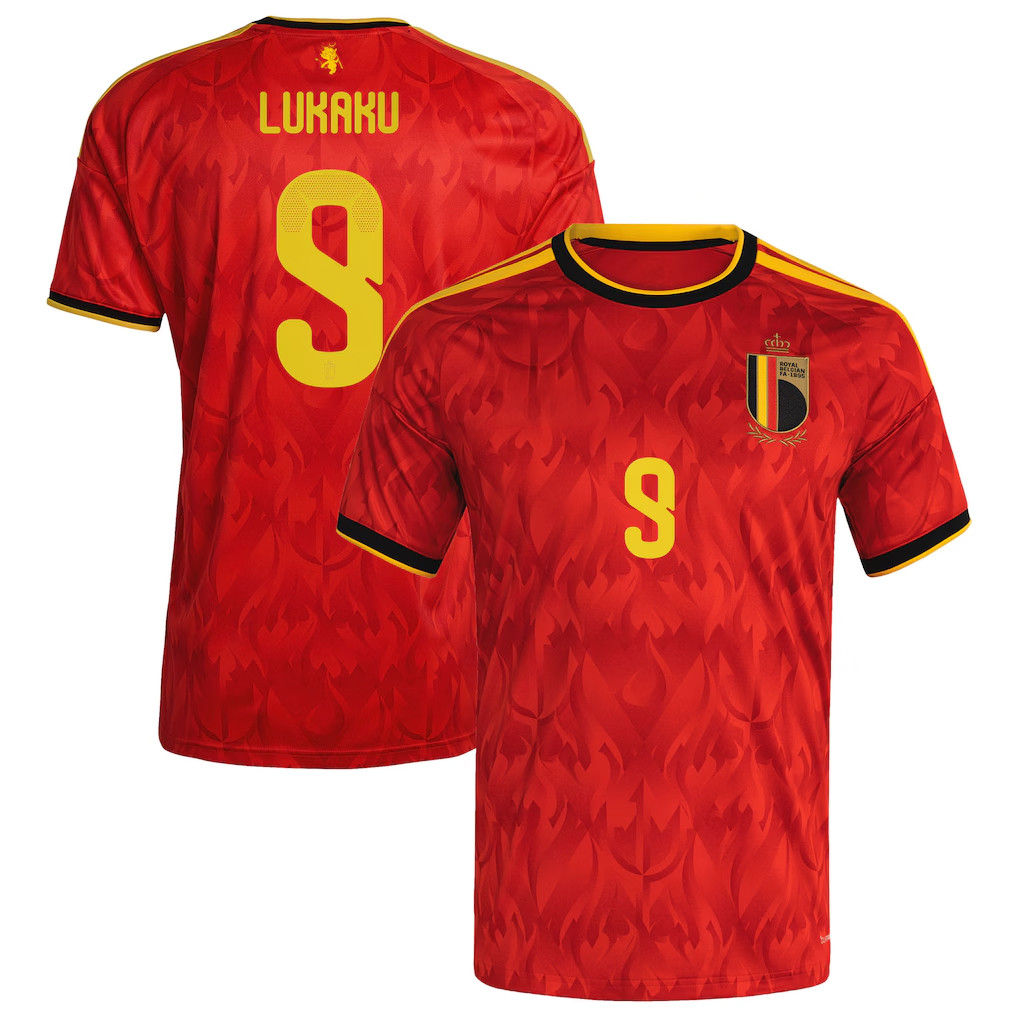 Lukaku #9 Belgium National Team Home Jersey Belgium World Cup 2026 Merch Football Fan Gear