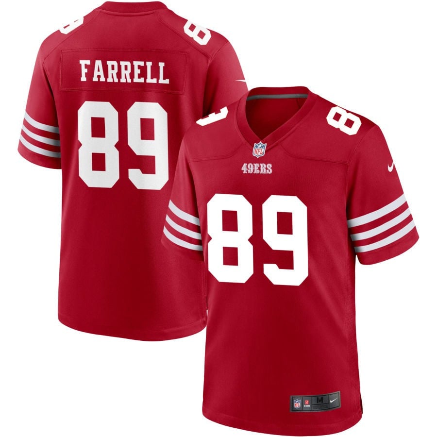 Luke Farrell San Francisco 49ers 2025 Jersey - Scarlet