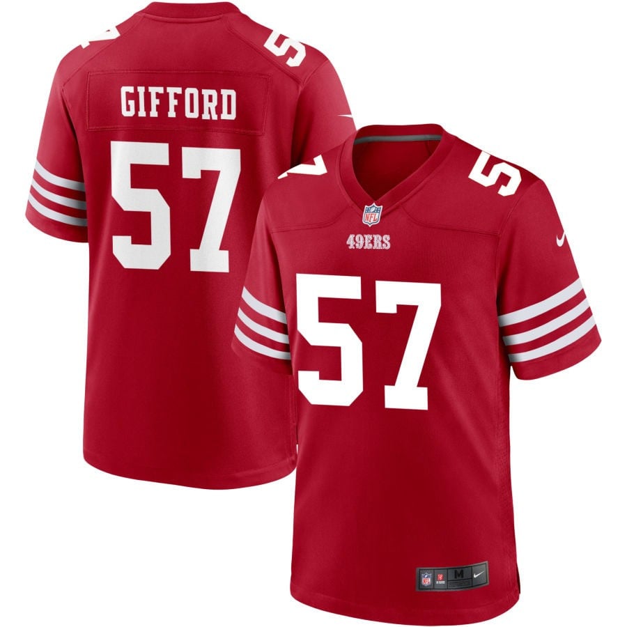 Luke Gifford San Francisco 49ers 2025 Jersey - Scarlet