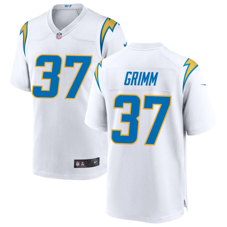 Luke Grimm Los Angeles Chargers 2025 Game Jersey - White