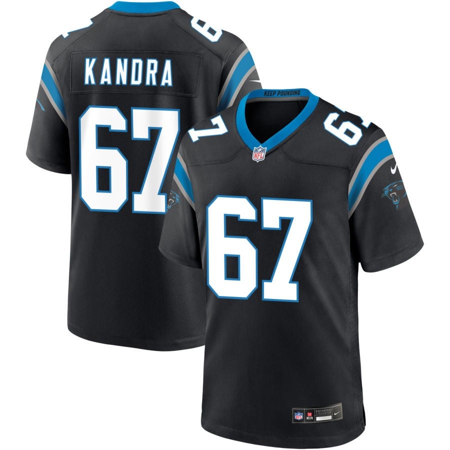 Luke Kandra Carolina Panthers 2025 Game Jersey - Black