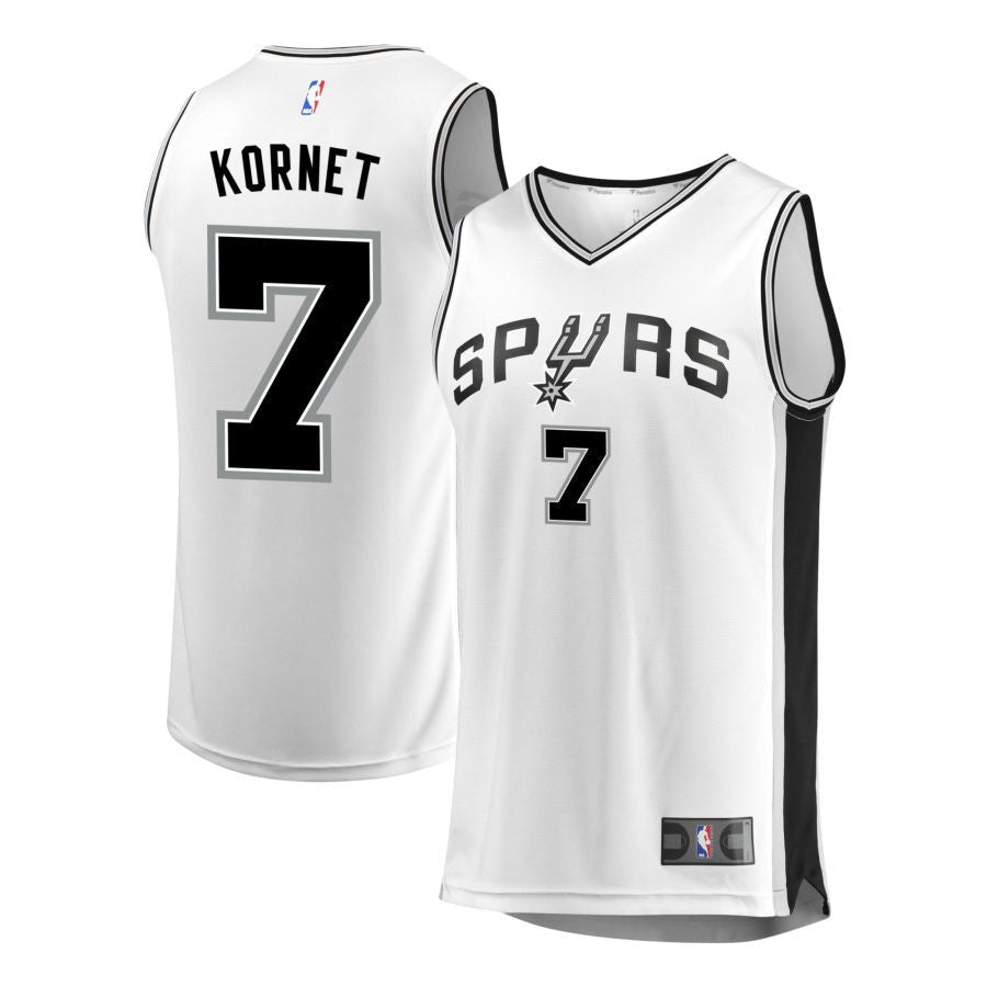 Luke Kornet San Antonio Spurs 2025 Association Edition Fast Break Jersey - White
