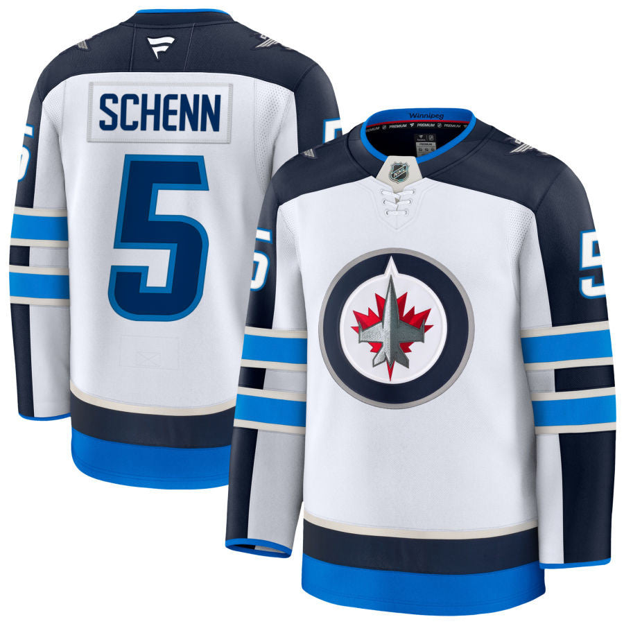 Luke Schenn Winnipeg Jets 2025 Away Jersey - White 1 Luke Schenn Winnipeg Jets 2025 Away Jersey - White