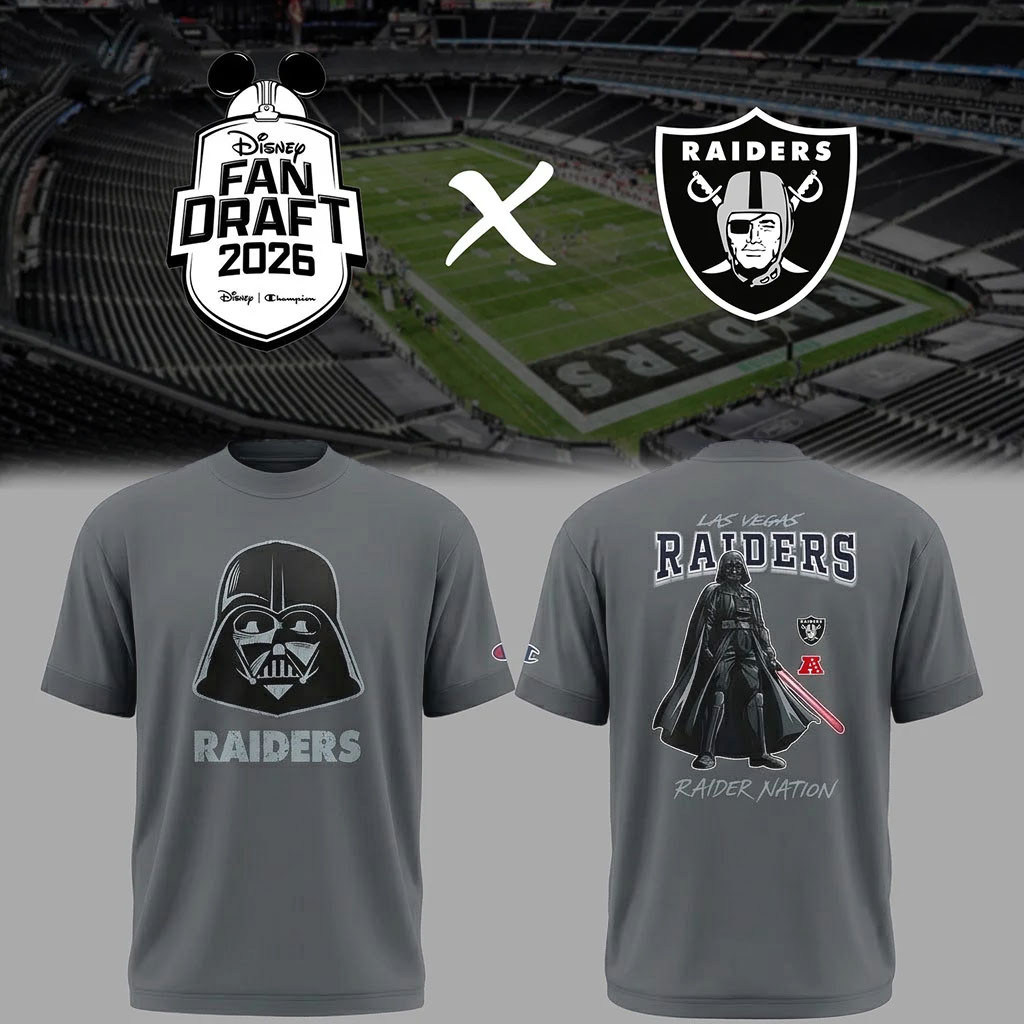 LV Raiders X Darth Vader Fan Draft 2026 T-Shirt Raiders Merch Birthday Gift For Brothers