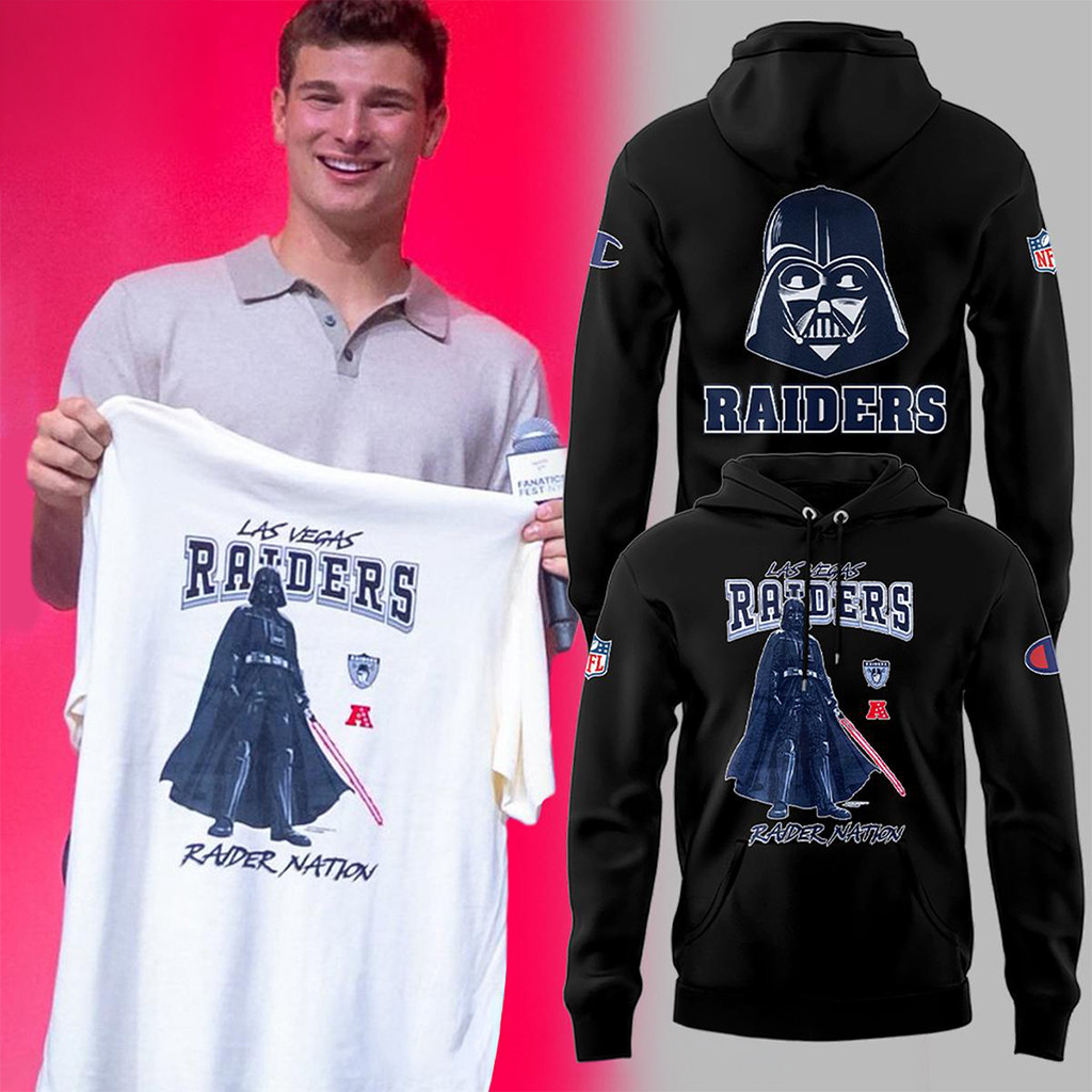 LV Raiders X Star Wars Darth Vader Raider Nation 2026 Hoodie Raiders Merch Football Fan Gifts