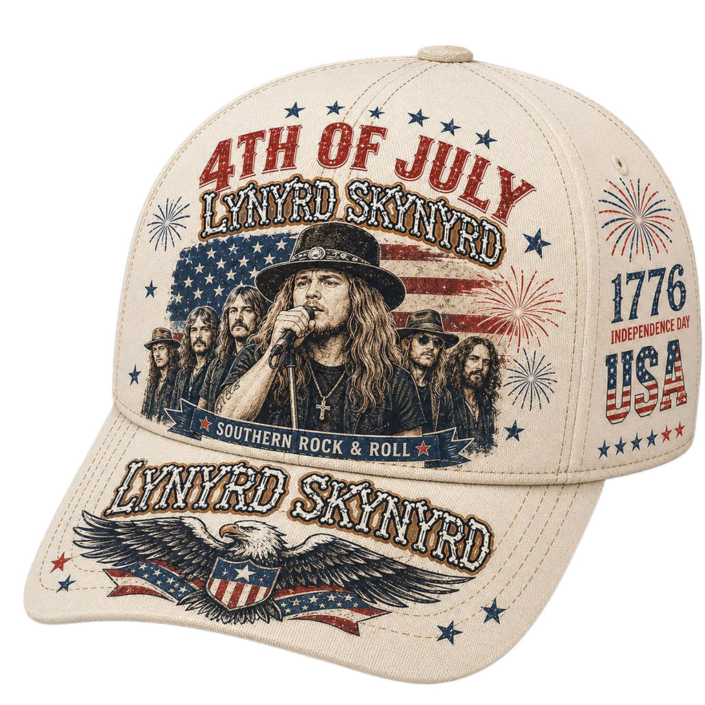 Lynyrd Skynyrd 4th Of July America 250 Years Hat Lynyrd Skynyrd Merch Patriotic Gift Ideas