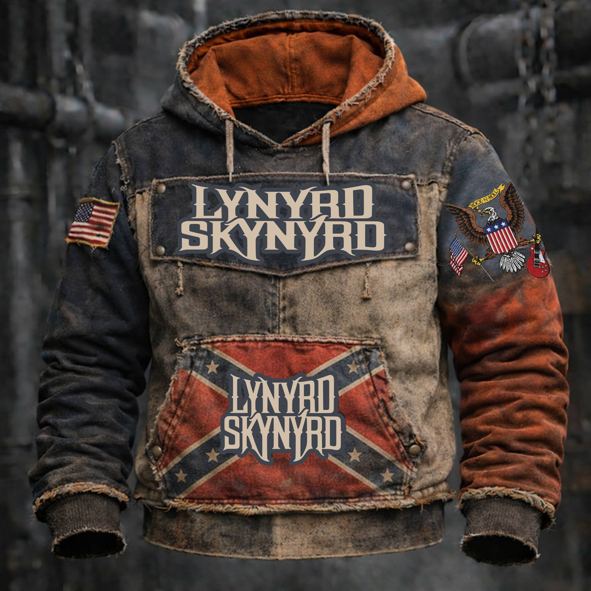 Lynyrd Skynyrd Old Vintage Hoodie Lynyrd Skynyrd Merch Gifts For Rock Lovers